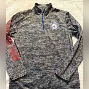 ⭐️ 3/$20 Philadelphia 76ers Gray Quarter-Zip Pullover size M